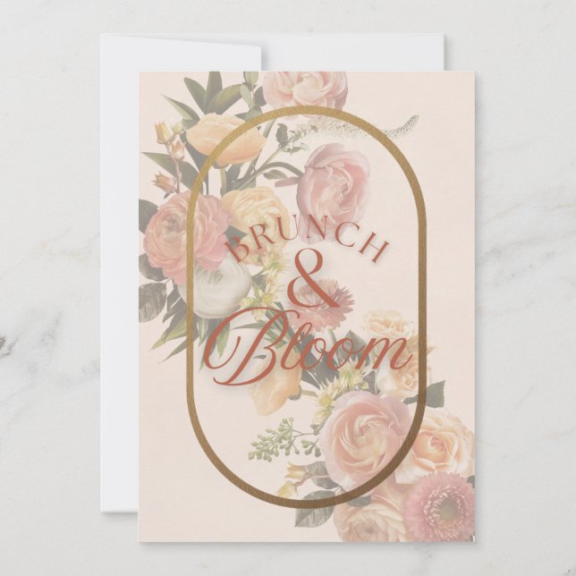 Brunch & Bloom Invitation (Back)