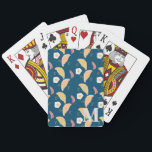 Brunch Breakfast Croissants Eggs Bacon Pattern Playing Cards<br><div class="desc">Playing Cards with Breakfast Pattern</div>