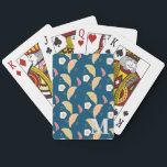Brunch Breakfast Croissants Eggs Bacon Pattern Playing Cards<br><div class="desc">Playing Cards with Breakfast Pattern</div>