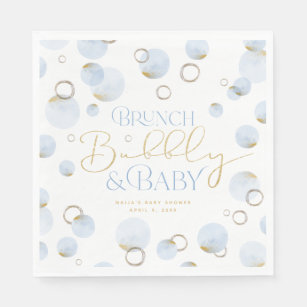 Brunch Bubbly and Baby Shower Napkins