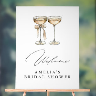 Brunch & Bubbly Aquarelle Champagne Enterrement de
