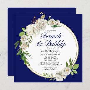 Brunch & Bubbly Bridal Shower Boho Invitation