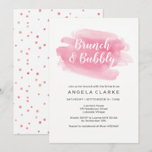 Brunch & Bubbly Bridal Shower Invitation
