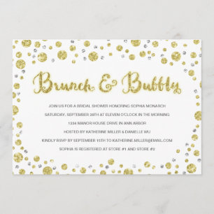 Brunch & Bubbly Bridal Shower Invite