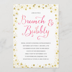 Brunch & Bubbly   Bridal Shower Invite