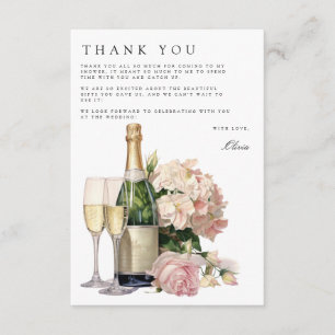Brunch & Bubbly Bridal Shower Thank You Card
