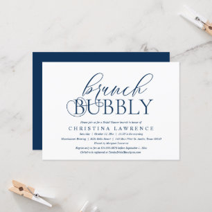 Brunch Bubbly, Bride to be, Bridal Shower Invitati Invitation