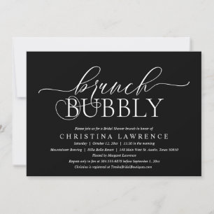 Brunch Bubbly, Bride to be, Bridal Shower Invitati Invitation