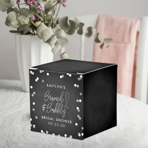 Brunch & Bubbly Confetti Bridal Shower Favor Box
