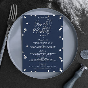 Brunch & Bubbly Confetti Bridal Shower Menu