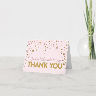 Brunch & Bubbly Glitter Thank You Note