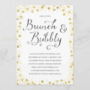 Brunch & Bubbly Invitation de douche pour les cou