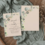 Brunch & Bubbly Terracotta Bridal Shower  Invitation<br><div class="desc">Brunch and Bubbly Eucalyptus Terracotta Greenery Succulent Botanical Watercolor Emerald Green Spring Wedding Bridal Shower Invitations on white background - includes beautiful and elegant script typography with modern botanical leaves and greenery for the special Bride to Be celebration.</div>