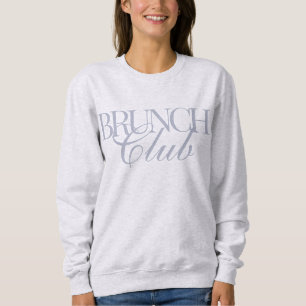 Brunch Club Woman's Casual Champagne Sweatshirt