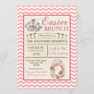 Brunch de Pâques Invitation pour l'anniversaire de