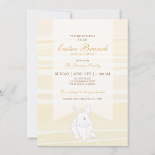 Brunch de Pâques Neutre et Invitation à la chasse