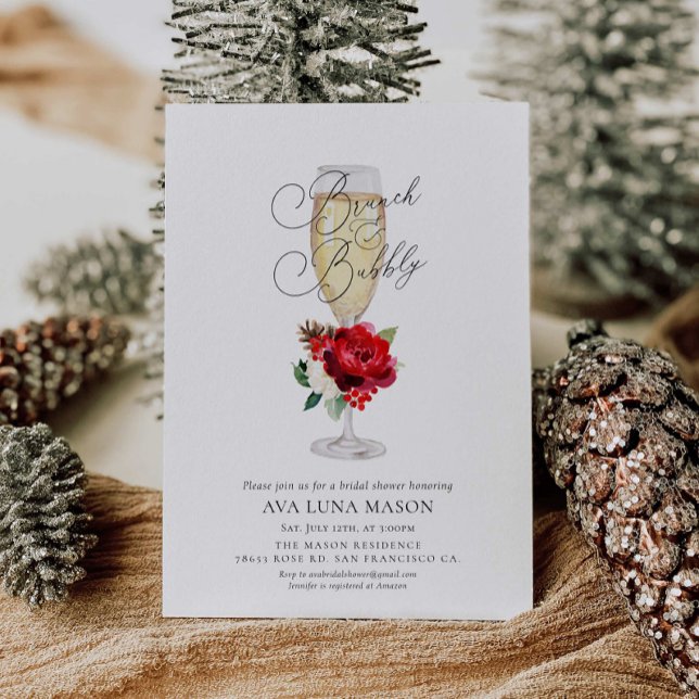Brunch d'hiver et invitation à la douche nuptiale  (Créateur téléchargé)