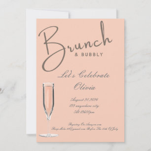 BRUNCH ET BUBBLY BRIDAL DOUCHE INVITATION