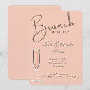 BRUNCH ET BUBBLY BRIDAL DOUCHE INVITATION