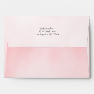 Brunch et enveloppe rose pétillante de l'aquarelle
