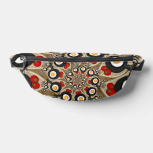 Brunch Fractal Art Funny Food, Tomatoes, Eggs Fanny Pack
