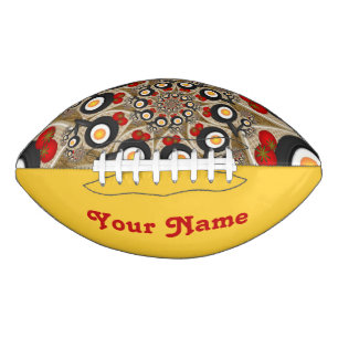 Brunch Fractal Art Funny Food, Tomatoes, Eggs Name Football