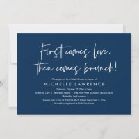 Brunch, Friends, Love, Casual Bridal Shower Invita