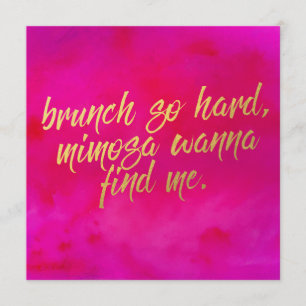 Brunch Invitation si difficile Pearl Shimmer Papie