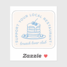 Brunch lover club coastal baby blue aesthetic
