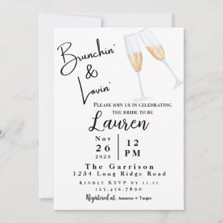 Brunch Nuptiale invitation Brunchin' & Lovin'