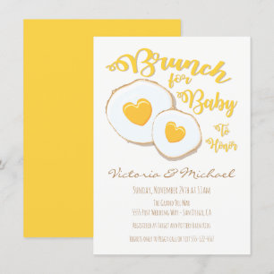 Brunch pour bébé douche Invitations