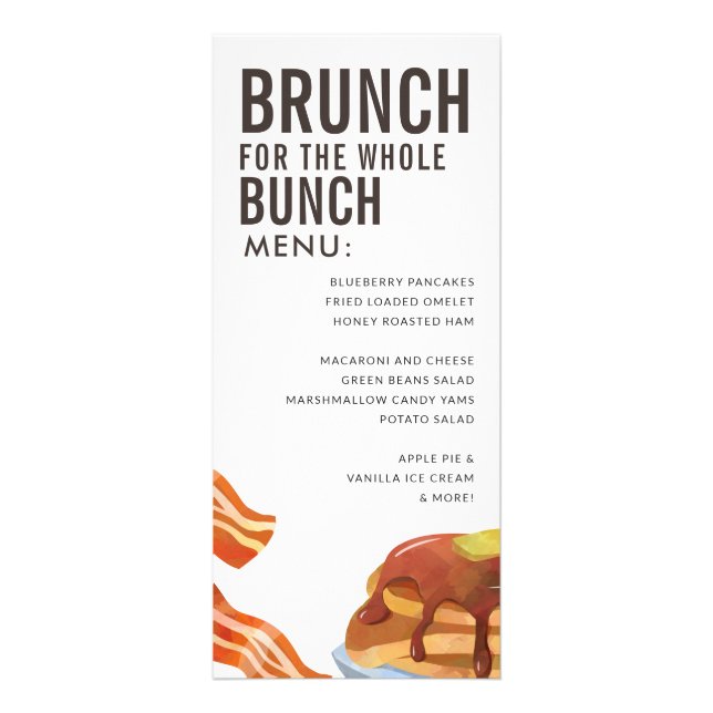 BRUNCH POUR LE BUNCH | Menu Petit-déjeuner (Devant)