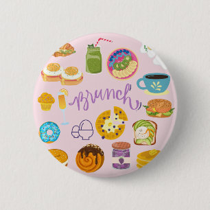  Brunch Squad 2 Inch Round Button