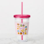 Brunch Squad Acrylic Tumbler<br><div class="desc">Cute,  pink design for brunch lovers.</div>