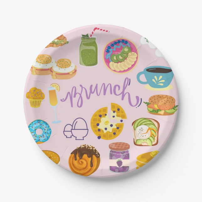 Brunch Squad Paper Plate (Front)