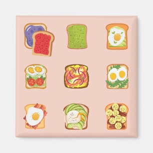 Brunch Toast Magnet
