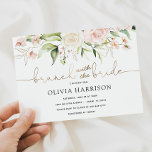 Brunch with the Bride Gold Shower Invitation<br><div class="desc">This Brunch with the Bride Bridal Shower invitation is perfect to celebrate the bride to be or a bride that has already eloped. Customize with your information for the bride to be.</div>