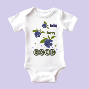 Brunches of blueberries baby bodysuit
