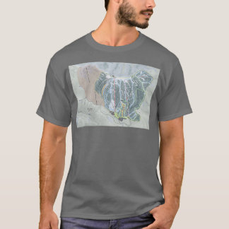 Brundage Resort Trail Map T-Shirt