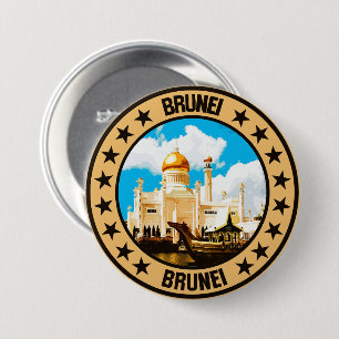 Brunei                                             3 inch round button