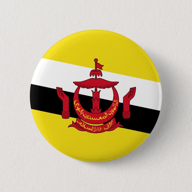 Brunei – Bruneian Flag 2 Inch Round Button (Front)