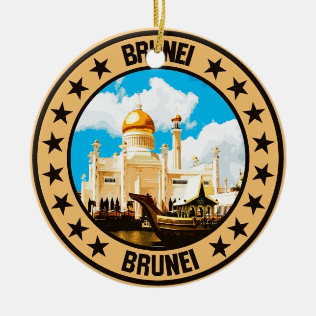 Brunei                                             ceramic ornament (Front)
