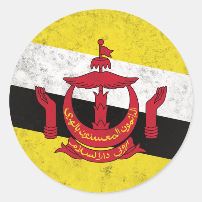 Brunei Classic Round Sticker (Front)
