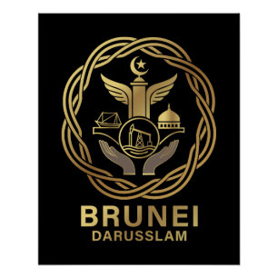 Brunei Darusslam Southeast Asia Poster