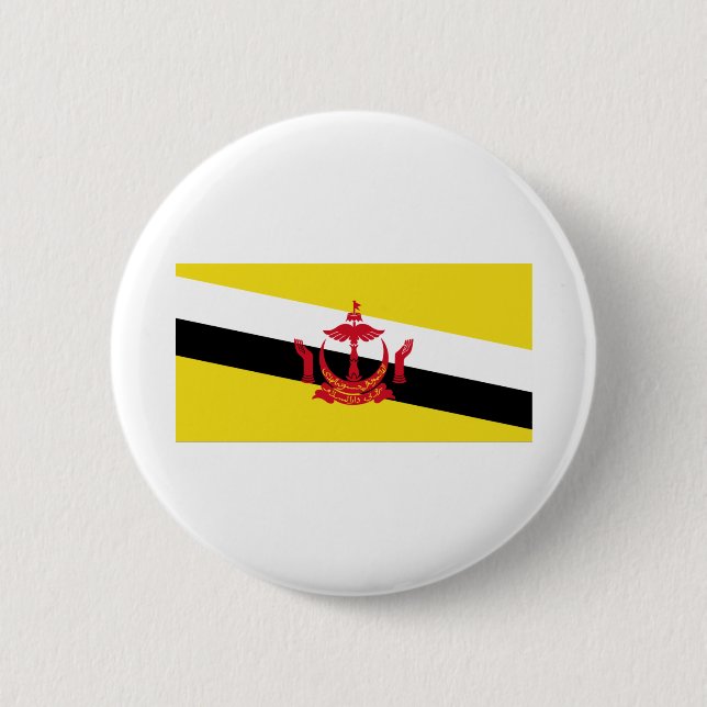 Brunei Flag 2 Inch Round Button (Front)