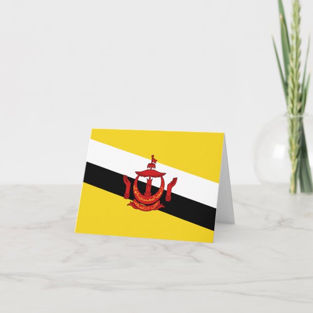 Brunei Flag Notecard (Front)