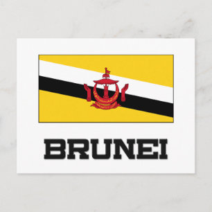 Brunei Flag Postcard