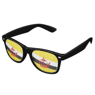 Brunei Flag Retro Sunglasses