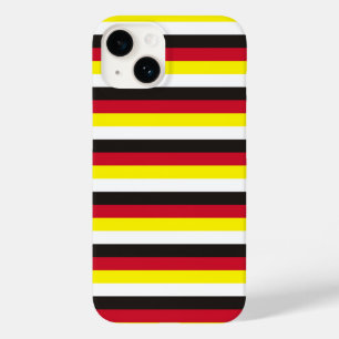 Brunei flag stripes country pattern white black re Case-Mate iPhone 14 case