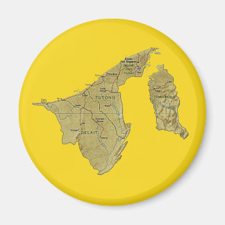 Brunei Map Magnet